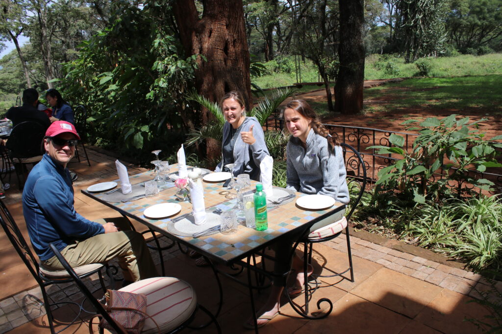 giraffe manor  breakfast with giraffes