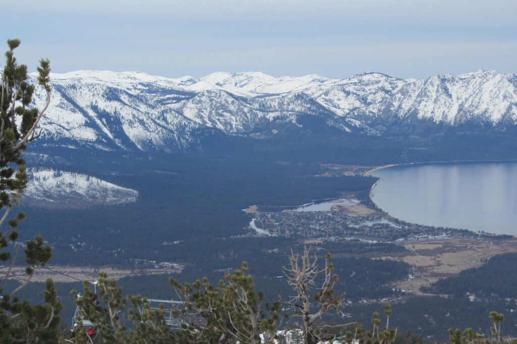 Heavenly ski resort south lake tahoe vail resorts california lodge tamarack lodge ski lift hike run views drive around lake tahoe travel blog for empty nesters  travel blog for adventurous families beacon pub nevada snow making picnic