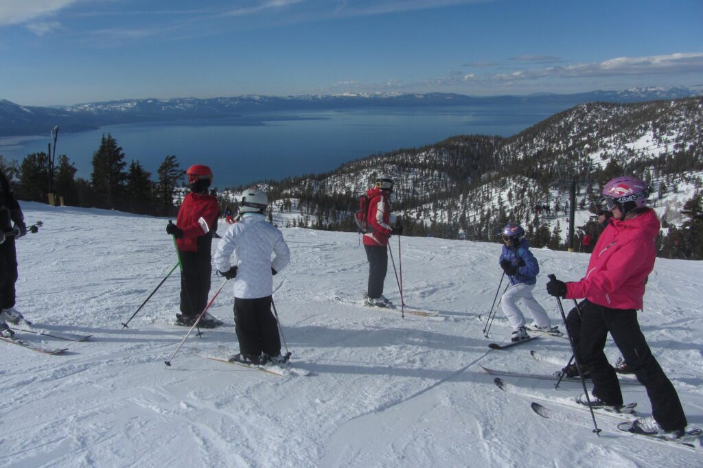 Heavenly ski resort south lake tahoe vail resorts california lodge tamarack lodge ski lift hike run views drive around lake tahoe travel blog for empty nesters  travel blog for adventurous families beacon pub nevada snow making picnic