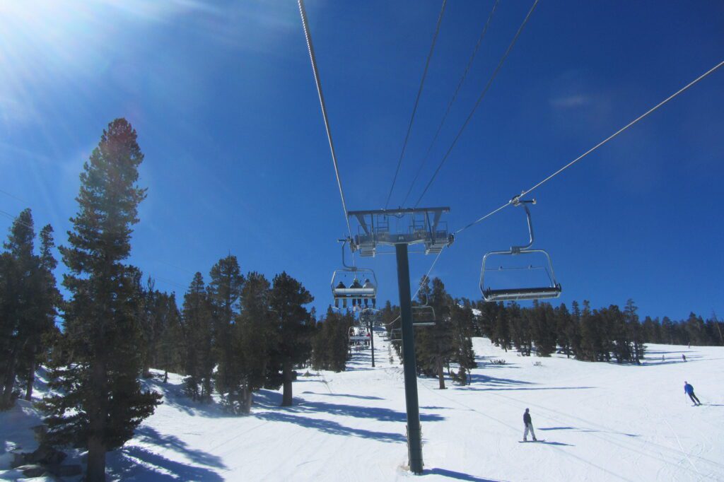 Heavenly ski resort south lake tahoe vail resorts california lodge tamarack lodge ski lift hike run views drive around lake tahoe travel blog for empty nesters  travel blog for adventurous families beacon pub nevada snow making picnic